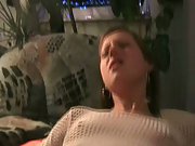 Sexy young lady wearing white fishnet top and knickers amateur porno